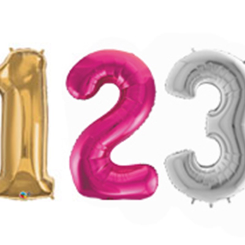 Large Foil number balloons