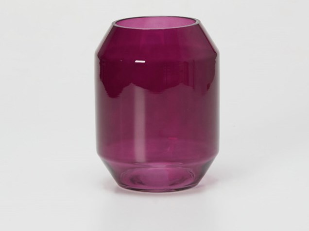 Dark Plum Glass Vase image